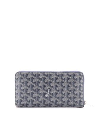 Pre-Owned Goyard Matignon Zip Wallet Coated Canvas with Leather