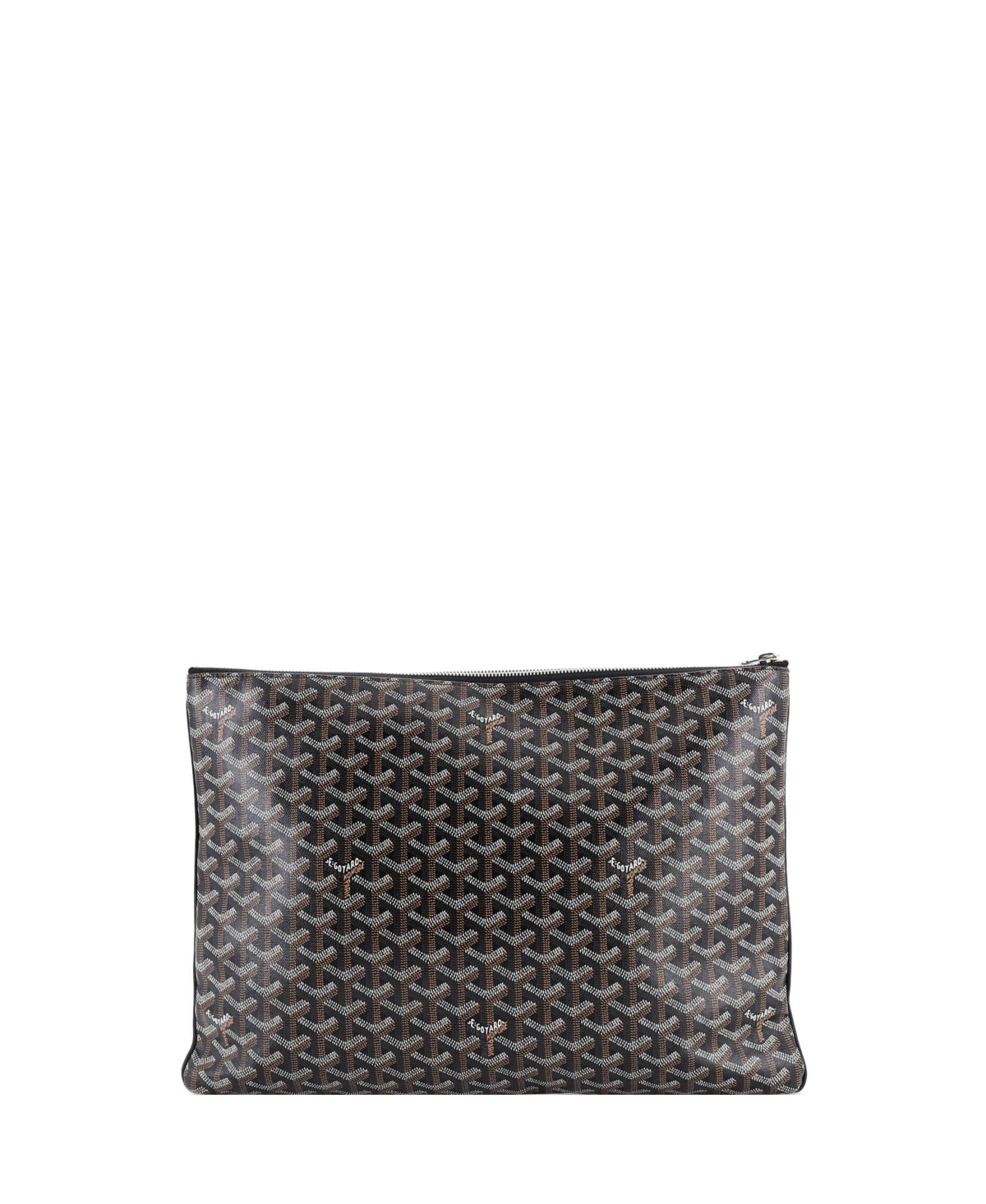 Pre-Owned Goyard Gm Senat Zip Pouch Coated Canvas