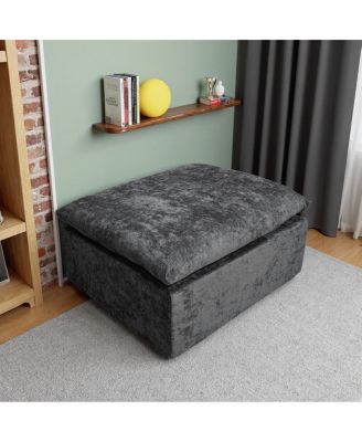 Streamdale Minimalist No-Assembly Plush Corduroy Sectional Sofa with Chaise