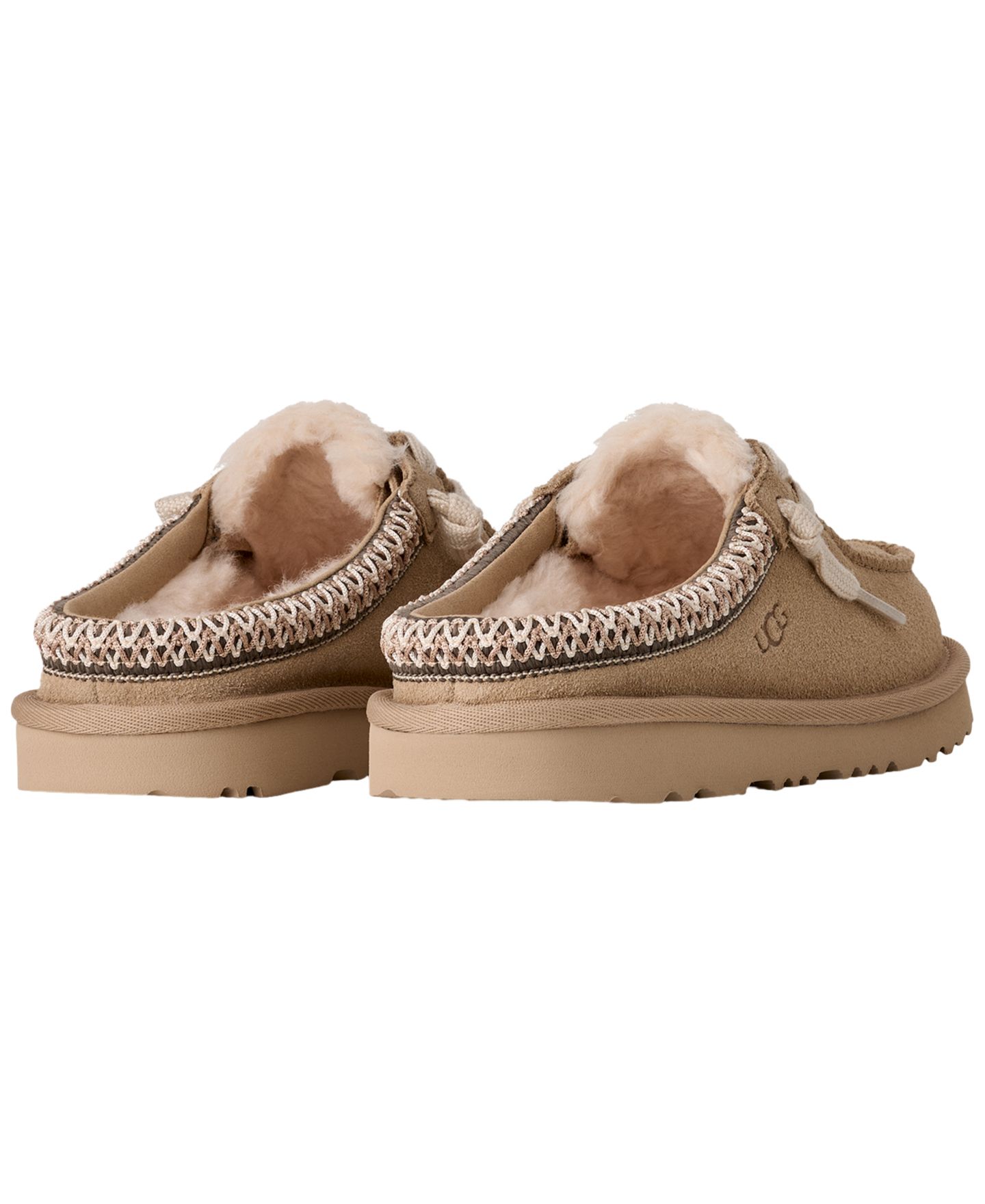 Сабо UGG® Tasman Mule Clog Round Toe Slipper для девочек, цвет: Песочный — фото 3