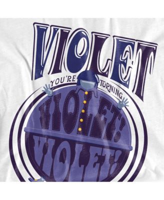 Big & Tall Willy Wonka And The Chocolate Factory Turning Violet, Violet T Shirt