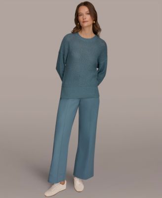 Women's Long-Sleeve Open Stitch Sweater