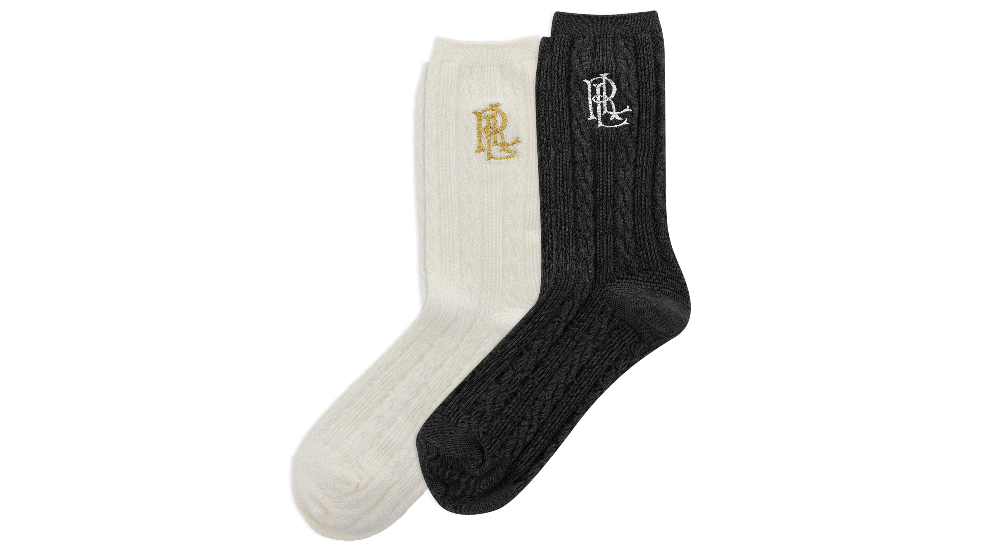 Lauren Ralph Women's Cable Knit Socks, 2-Pack