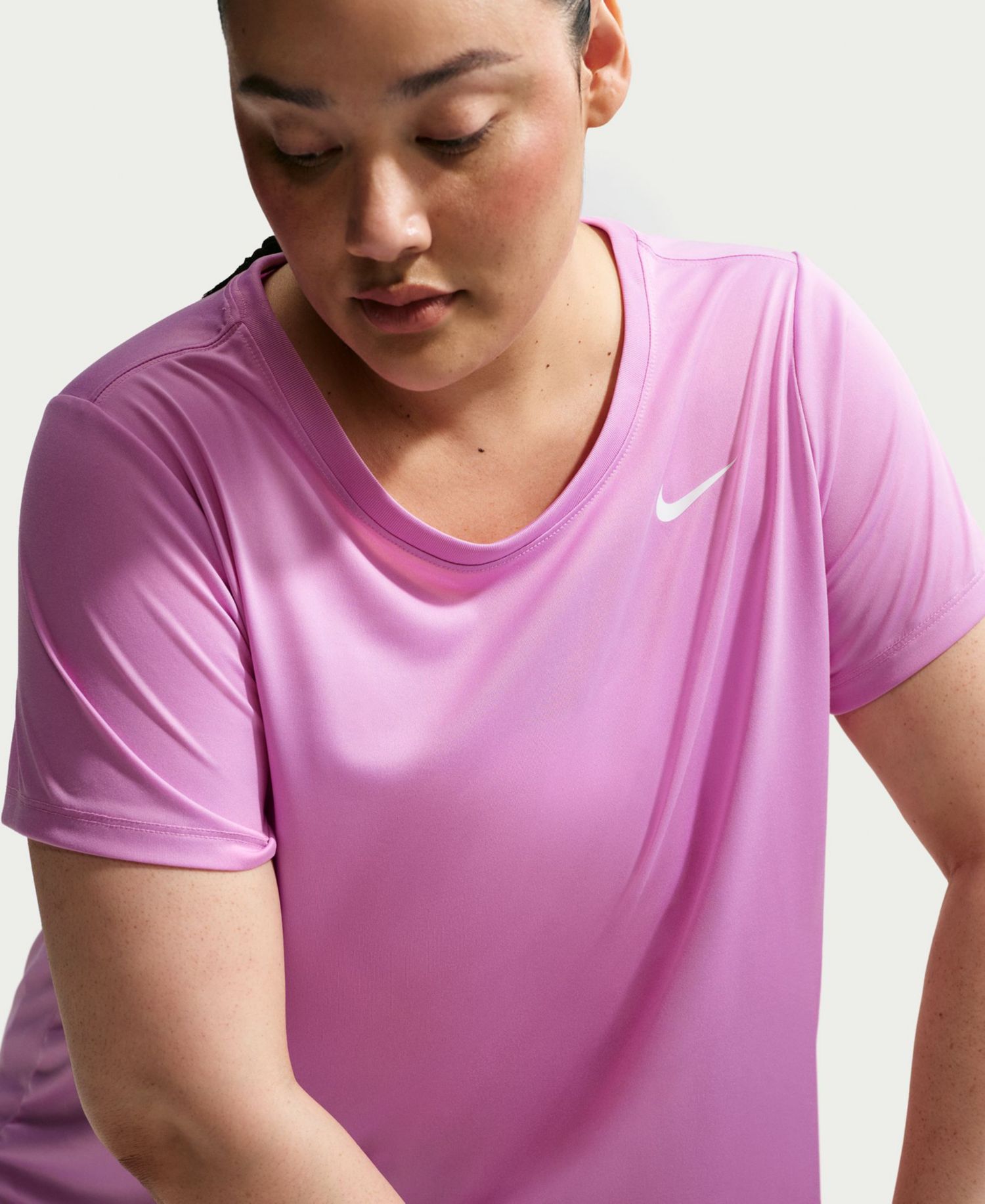 Plus Size Active Dri-FIT Women's Short-Sleeve Logo T-Shirt