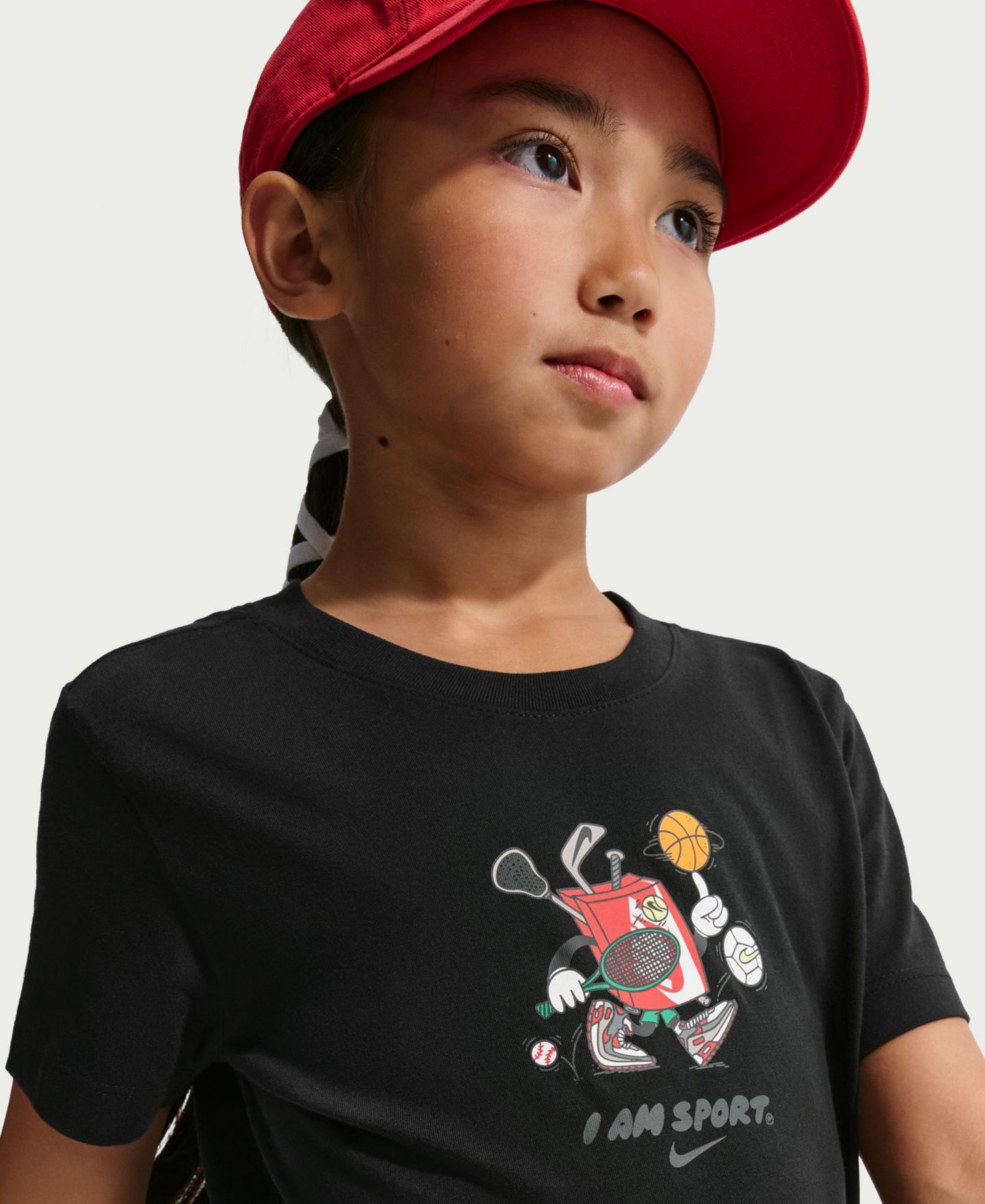 Детская футболка Nike Sportswear Boxy Short-Sleeve T-Shirt, цвет: Чёрный — фото 2