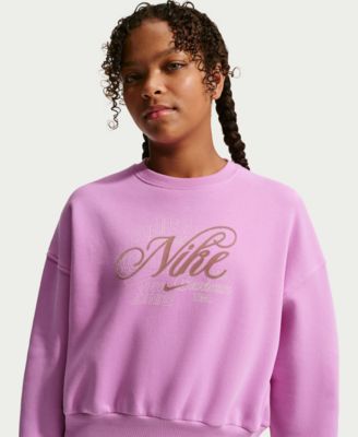 Girls' 7-16 Sportswear Club Boxy Crewneck Sweatshirt