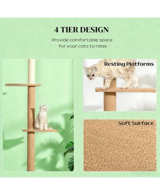 Floor-to-Ceiling Cat Tree Activity Center
