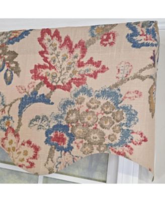 Silvia Regal 100% Cotton Rod Pocket Lined Window Valance 50" x 17" Multi