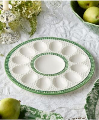 Le Jardin Embossed Rattan Egg Plate