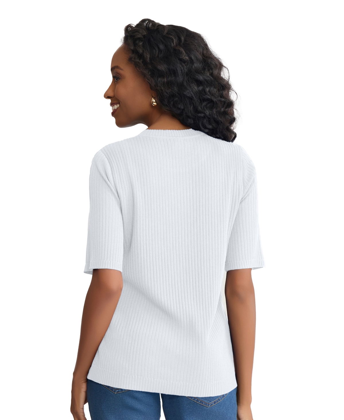Jones New York Women's Sutton Crew Neck Top