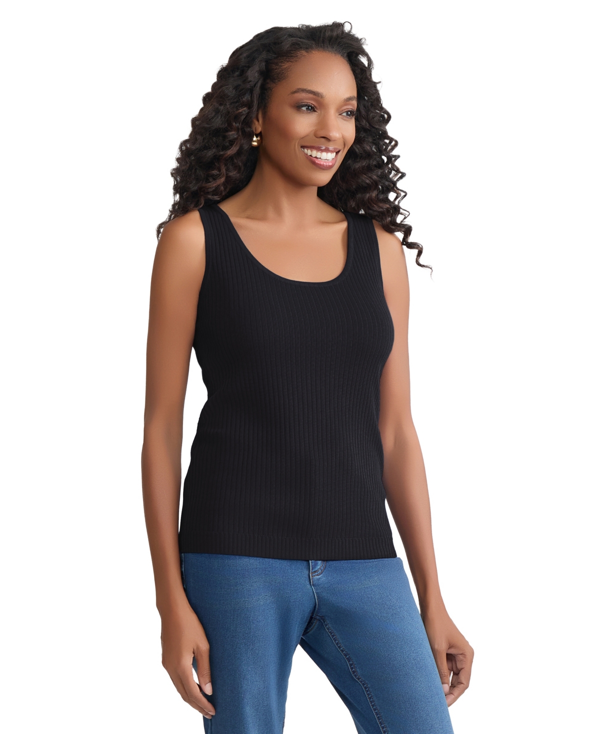 Jones New York Women's Scoop Neck Tank Top