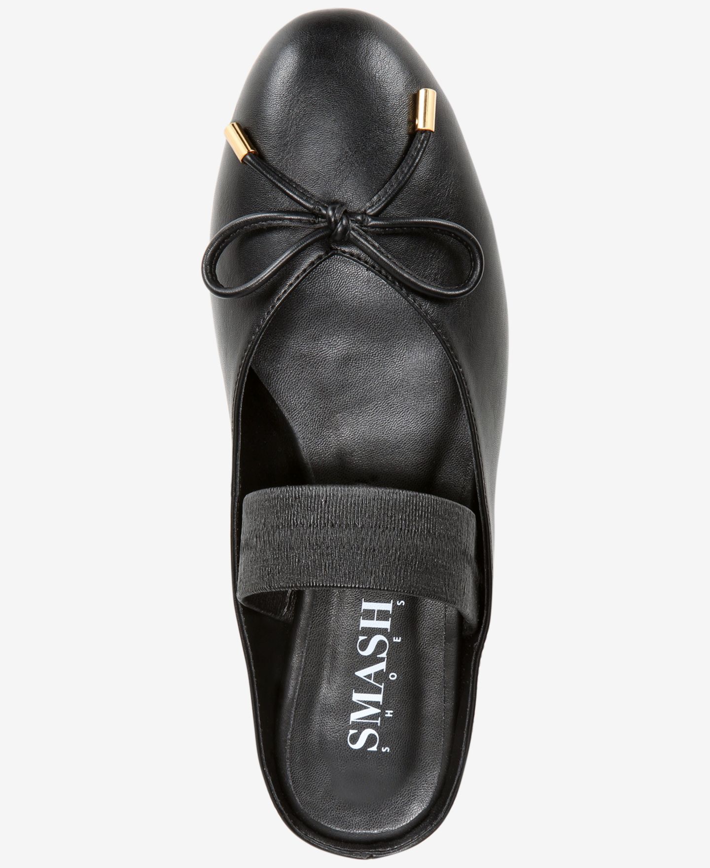 Женские сабо SMASH Shoes Addison Mary Jane Mule Flats - Extended Sizes Available, цвет: Чёрный — фото 4