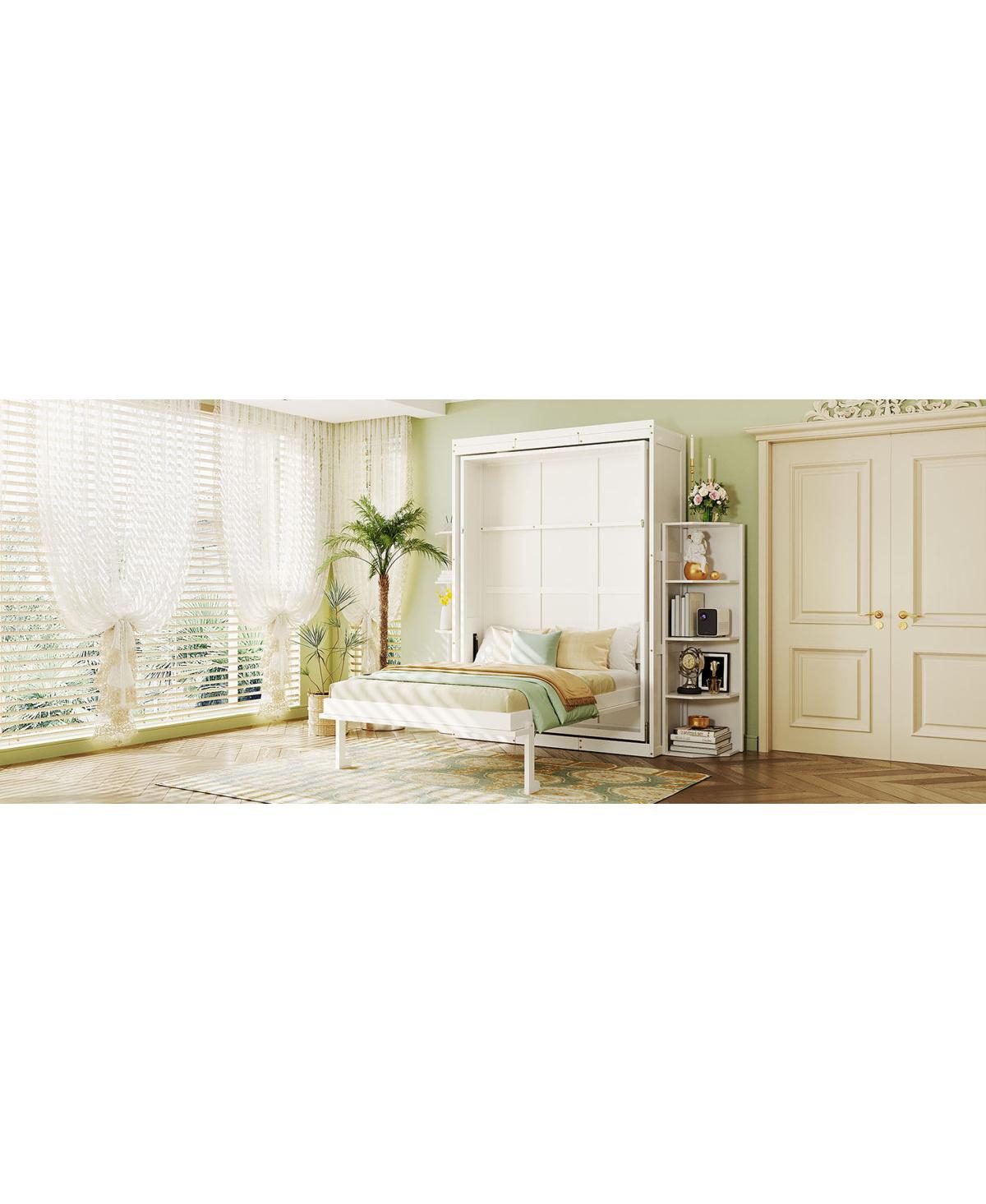 Streamdale Furniture Rotating Queen Murphy Bed with Hidden Cabinet