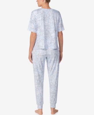 Women's Short-Sleeve Top & Jogger Pants, 2-Piece Set