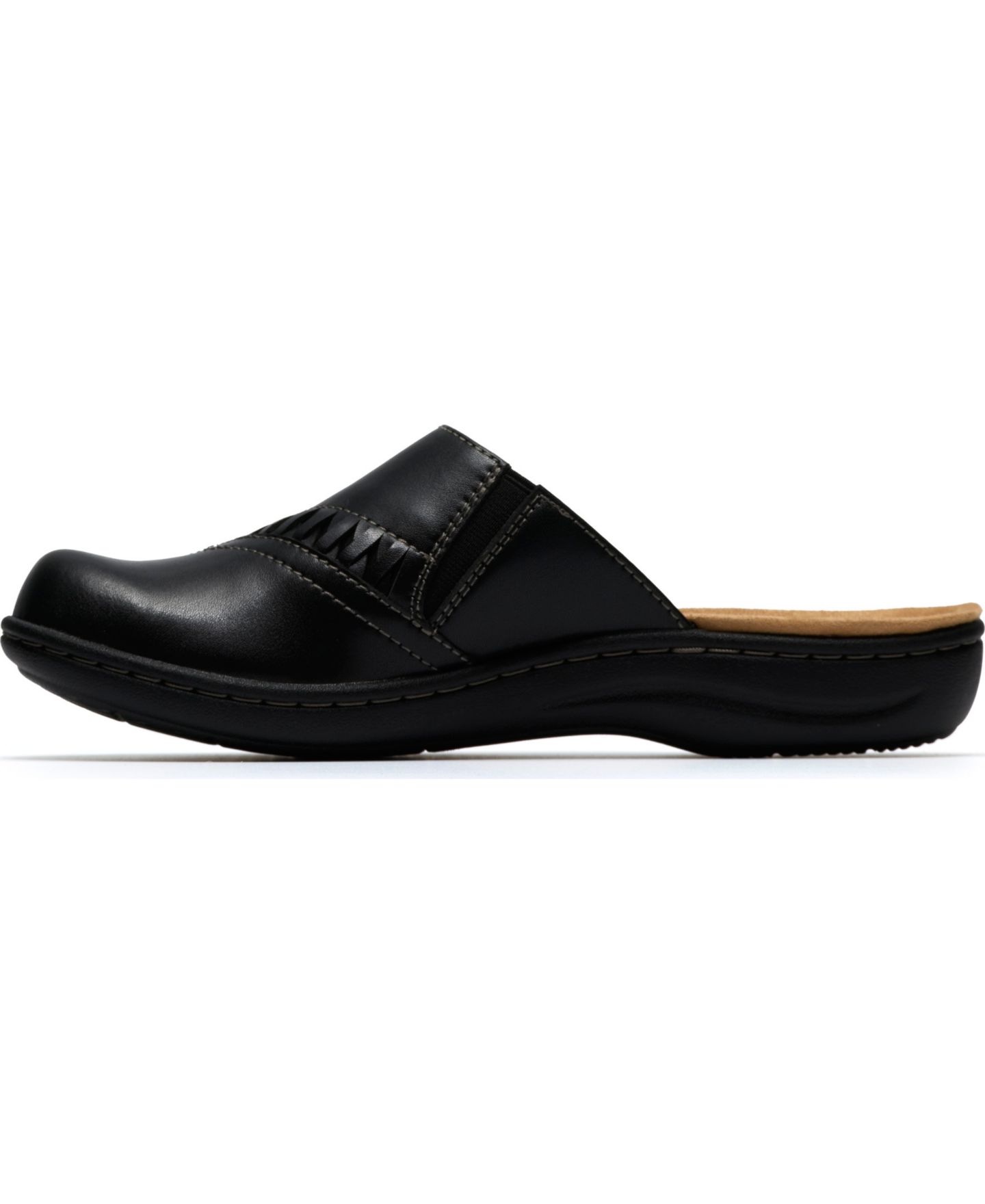Женские сабо Clarks Laurieann Lux Slip-On Mules, цвет: Чёрный кожаный — фото 6