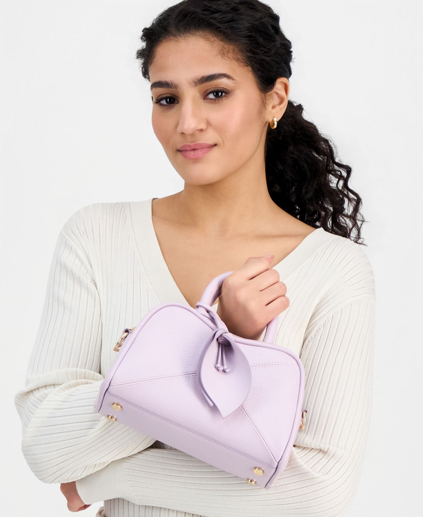 Женская сумка I.N.C. International Concepts Aydenn Flower Mini Satchel, цвет: Frost Bite — фото 5