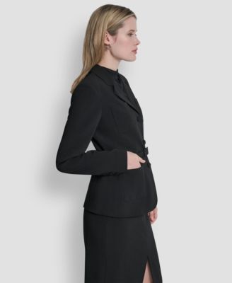 Women's Tailored Belted Blazer Jacket