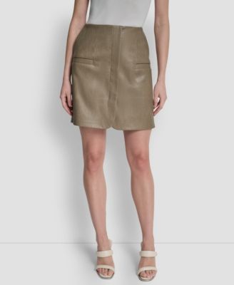 Women's Zipper Back Mini Skirt image