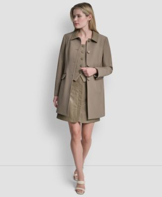 Women's Tech Sport 4-Button Topper Jacket, Techy Sport Button-Up Vest Top and Zipper Back Mini Skirt