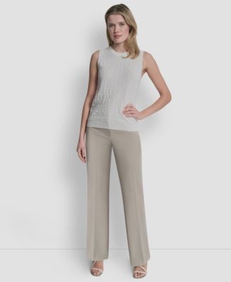 Women's Sleeveless Logo Printed Sweater