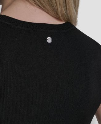 Women's Sleeveless Crewneck Sweater Top