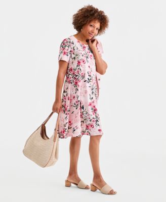 Women's Printed Short-Sleeve T-Shirt Dress