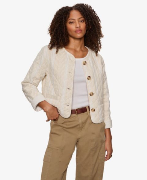 Женские куртки Sanctuary Crafted Coco Quilted Button-Front Jacket
