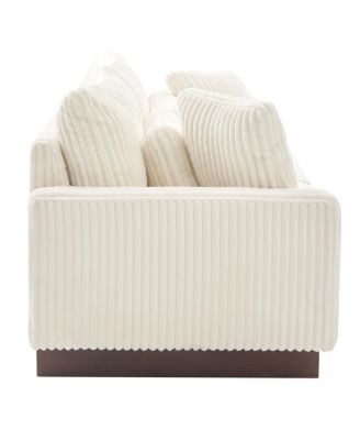 Modern Loveseat Sofa with Four Pillows