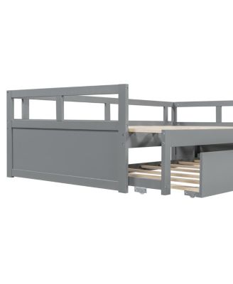 Extending Daybed with Trundle, Wooden Daybed with Trundle