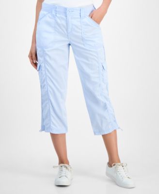 Women's Mid-Rise Cargo Capri Pants