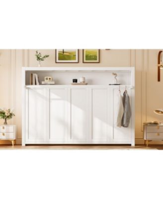 Twin Size Murphy Bed with Shelves