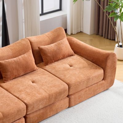  Modular Cloud Sofa, Convertible Folding Sofa Bed, Sectional Cushioned Sofa