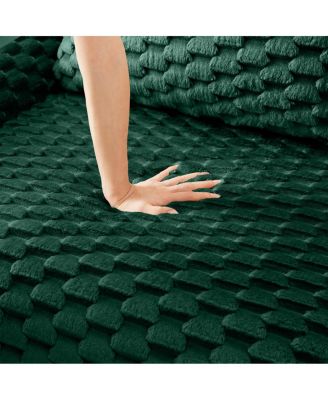  Modern Modular Flannelette Sectional Sofa - Green