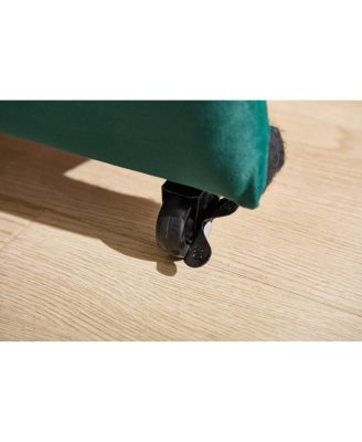  Emerald Upholstered Daybed with Trundle, Modern Diamond Grid Design