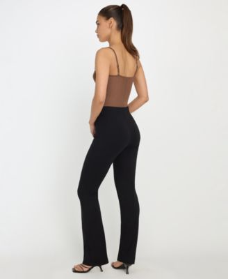 Women's Soft Stretch Slit Front Pants