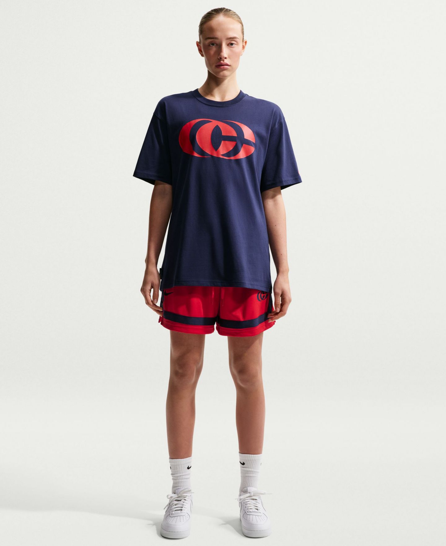 Женские шорты Nike Caitlin Clark Drawstring Basketball, цвет: Красный — фото 2