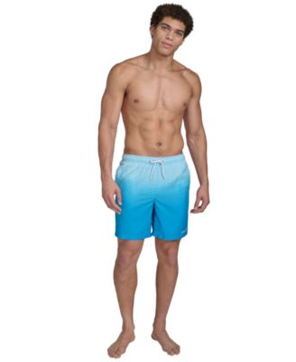 Men's Gradient Striped 7" Volley Swim Trunks