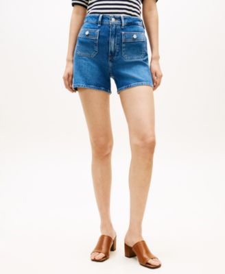 Women's Patch Pocket Denim Shorts