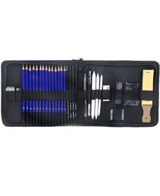 35PCS Sketching Pencils Set, Portable Zippered Travel Case, Pro Art Drawing Kit for Artists, Adults, Teens, Beginner and Kid