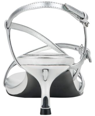 Women's Nylah Strappy Leather Kitten Heel Sandals