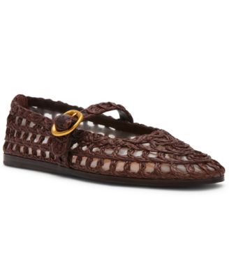 Women's Melody Raffia Mary-Jane Flats