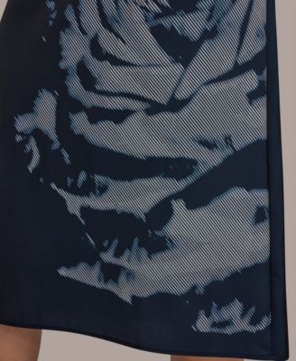 Women's Floral A-Line Midi Skirt