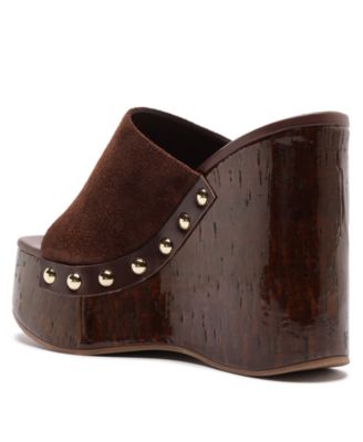 Women's Dalle Studs Slip-On Wedge Sandals