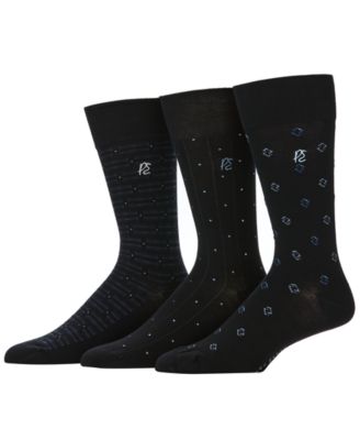 Men's Neats Patterned Crew Dress Socks, 3-Pack