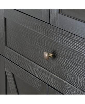 Dome Cabinet, Black, high-quality materials, antique craftsmanship, large storage