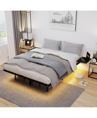 Bed Frame, Heavy Duty, LED Light, No Noise