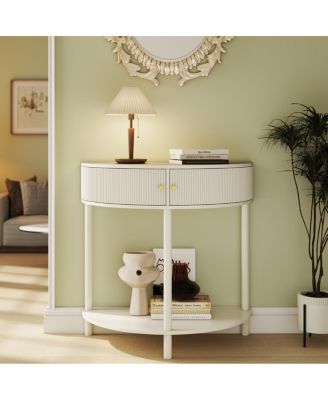 Artisan Wave Demi-Lune Console Table