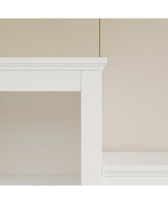 Wall Unit TV Stand with Storage & Bookshelves for TVs up to 65", White, 100"W