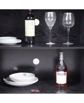 45" 3-Door Mirrored Storage Cabinet