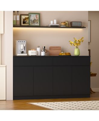 Sideboard Buffet Cabinet with Storage, Large Kitchen Cabinet with 2 Drawers